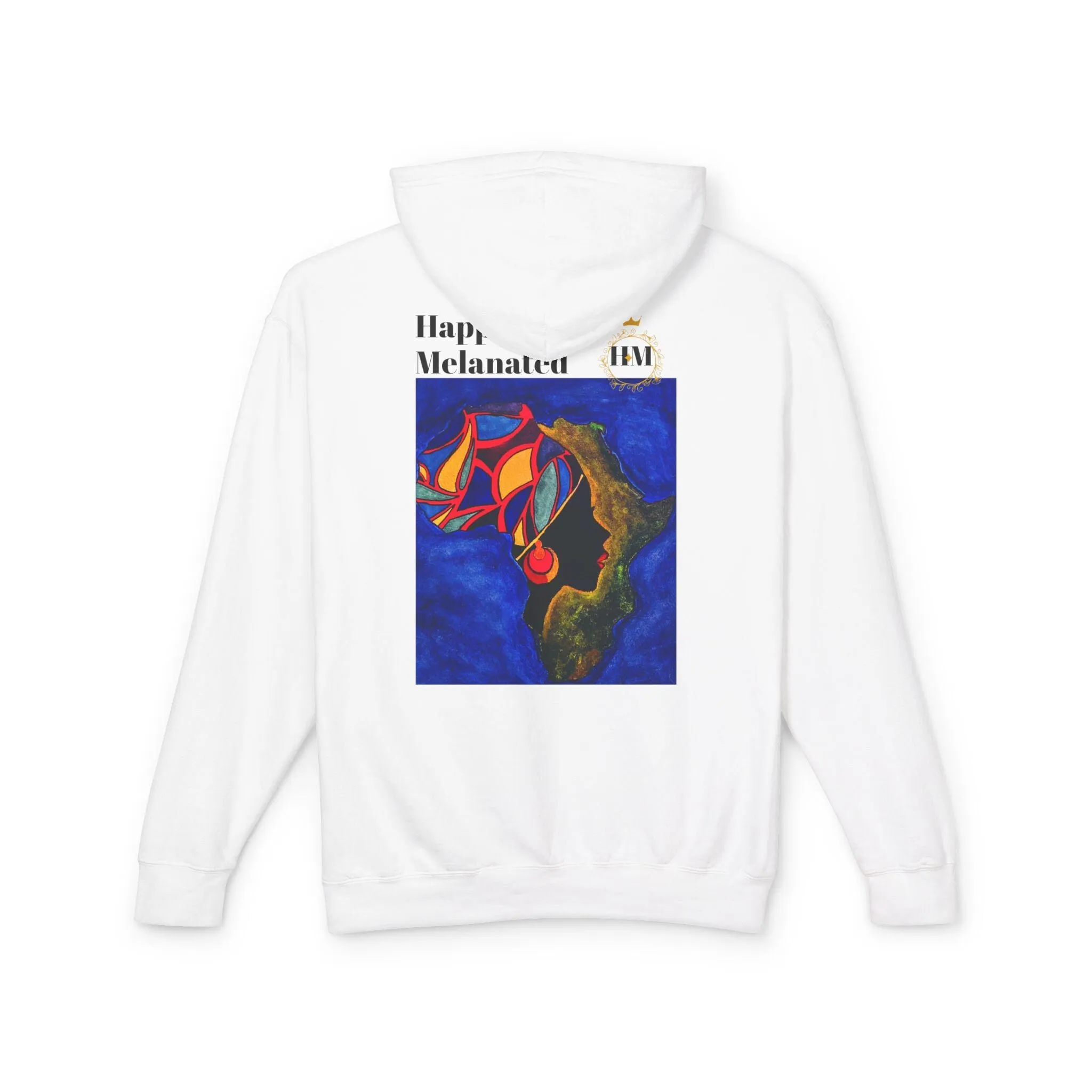 African Continent Art Graphic Unisex Hoodie, Lightweight Sweatshirt