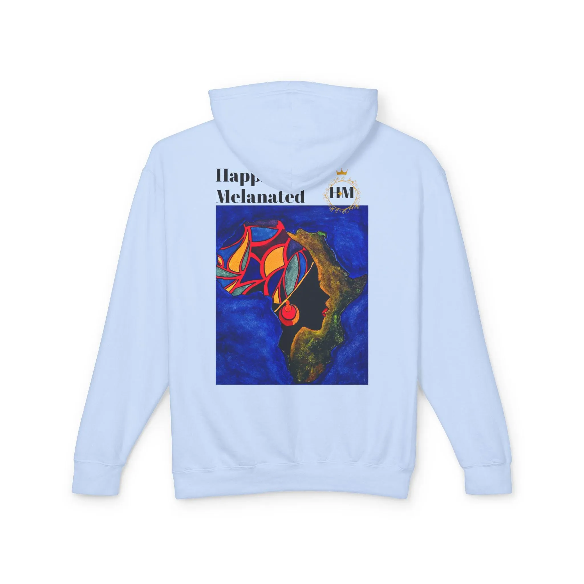 African Continent Art Graphic Unisex Hoodie, Lightweight Sweatshirt
