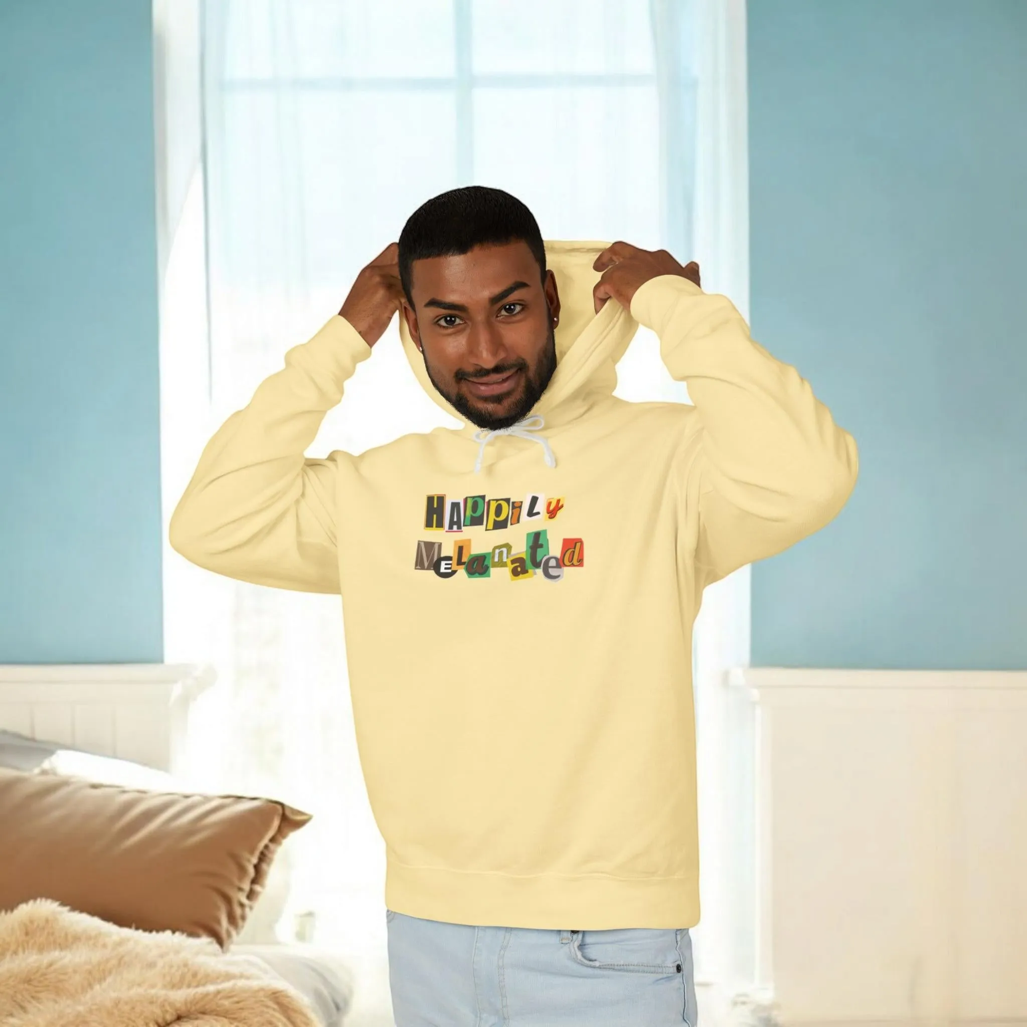African Continent Art Graphic Unisex Hoodie, Lightweight Sweatshirt