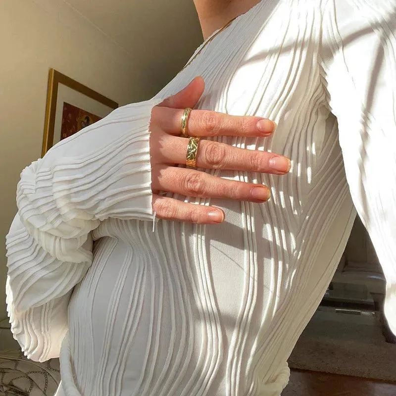 Autumn Vibes Ruched Tee: Y2K Street Style Fashion Essential
