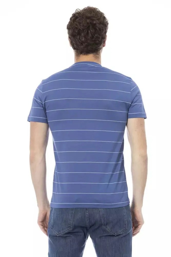 Baldinini Trend Blue Cotton Men T-Shirt