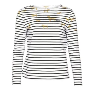 Barbour Hawkins Ladies Print Top - Off White Country Print