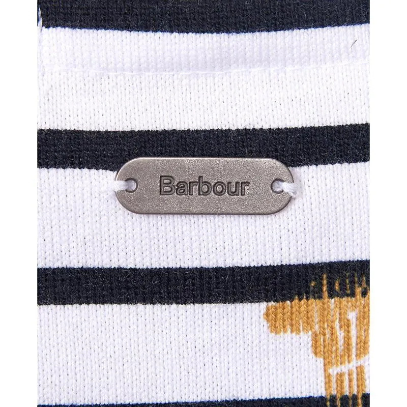 Barbour Hawkins Ladies Print Top - Off White Country Print