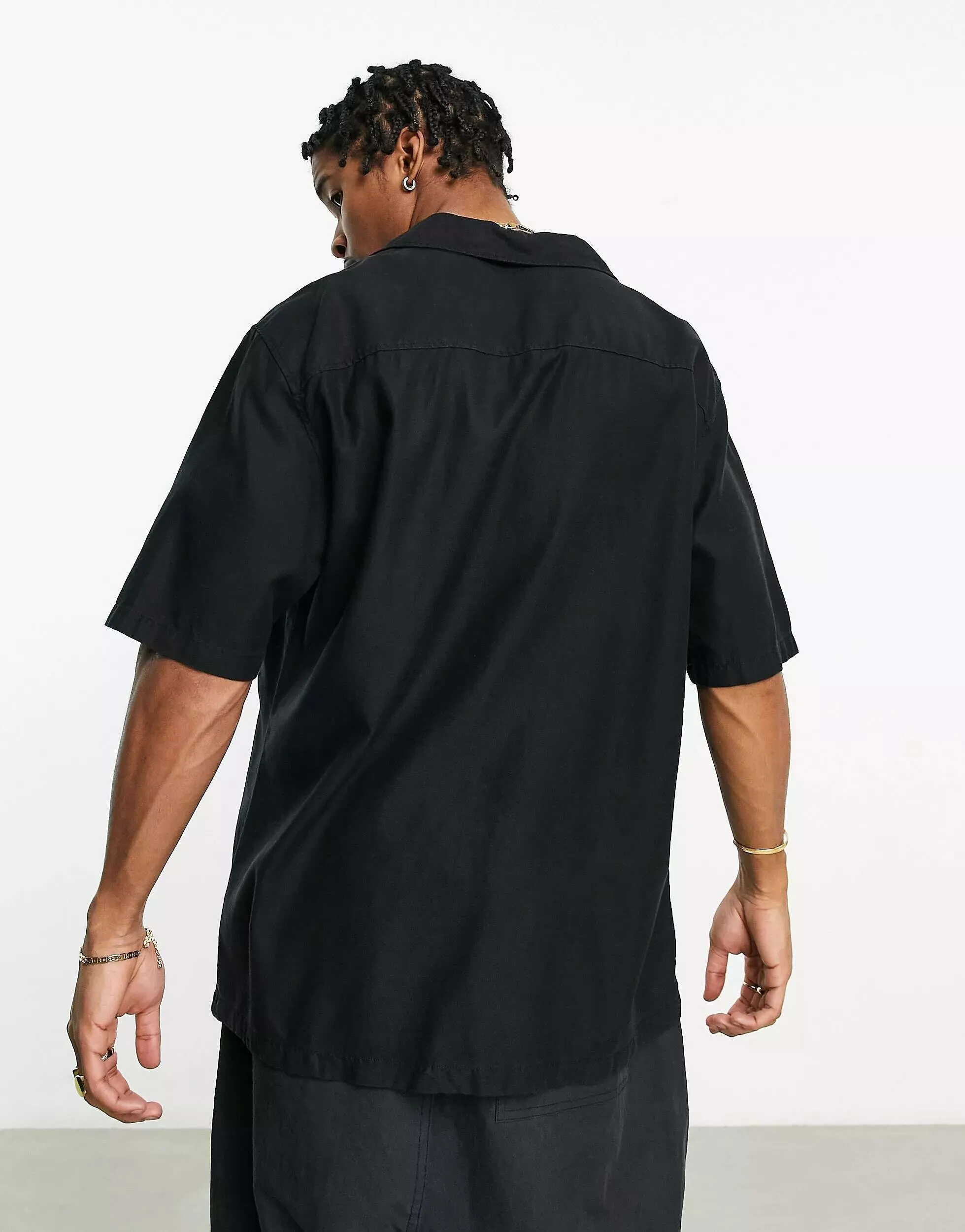 Bershka Black Casual Country Shirt