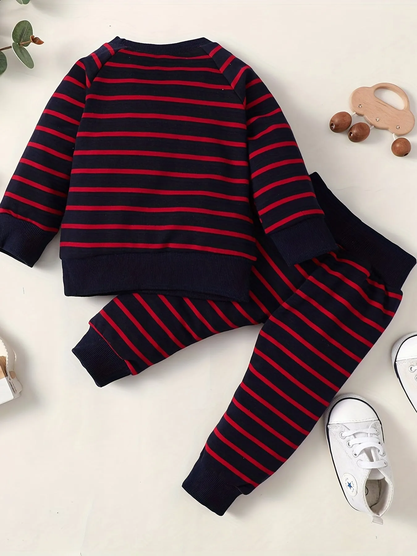 Classic Ribbed Long Sleeve Top  Pants Set