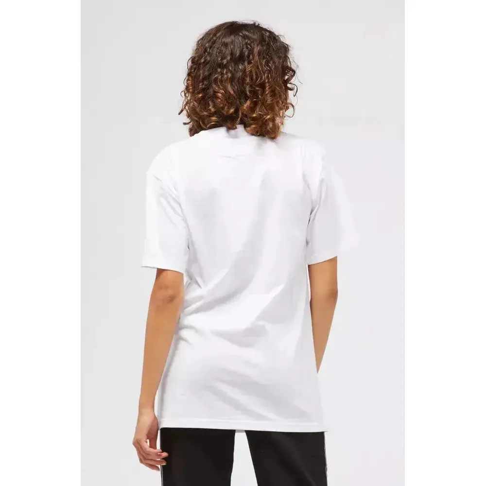 Custo Barcelona White Cotton Women T-Shirt