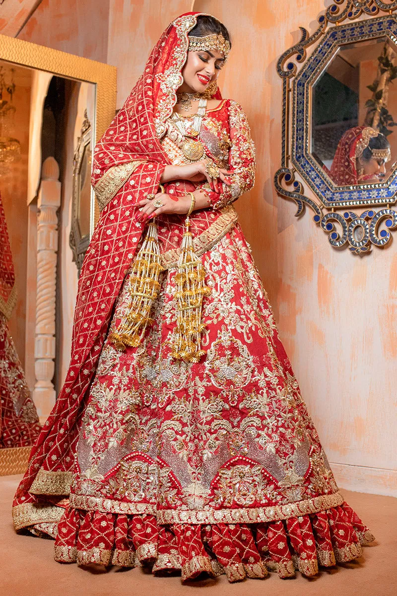 Embroidered Bridal Lehenga Blouse Design Dress #BN1081