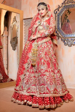 Embroidered Bridal Lehenga Blouse Design Dress #BN1081
