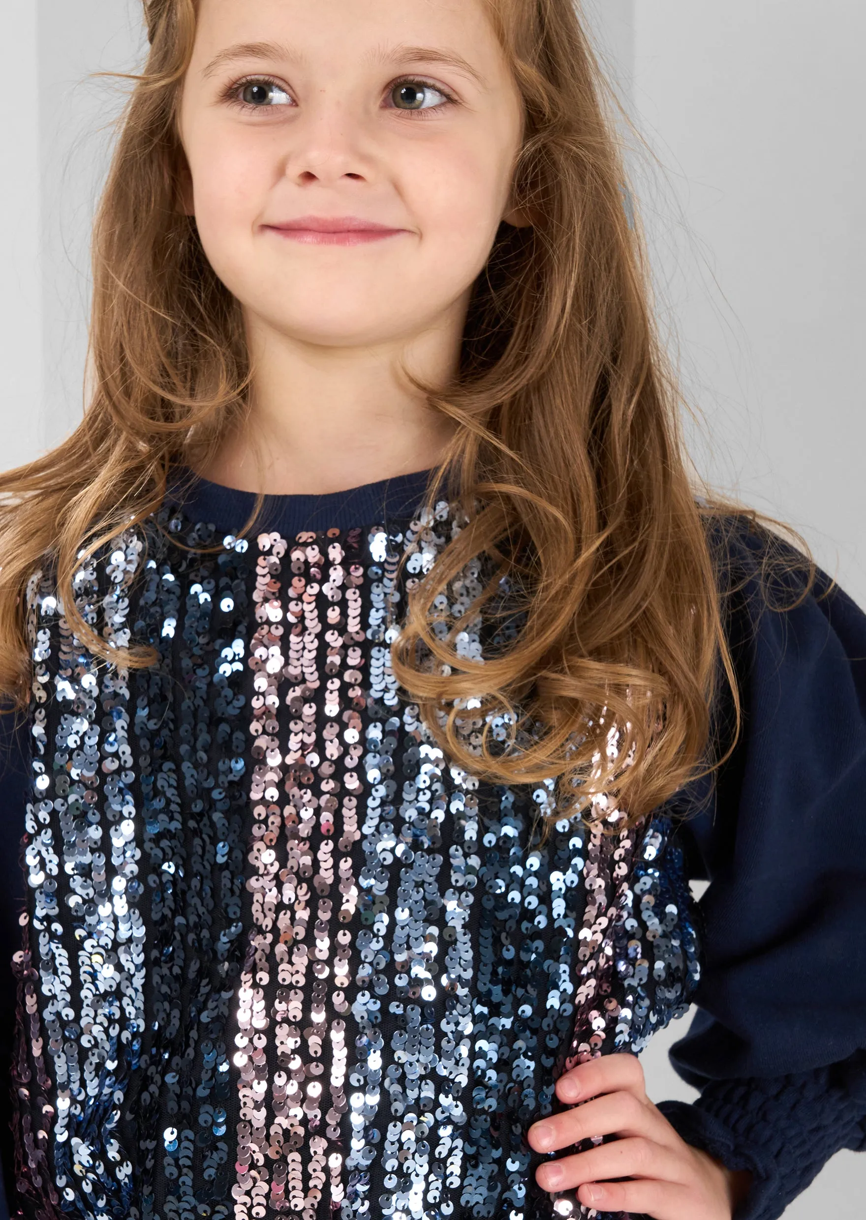 Enid Sequin Front Sweatshirt