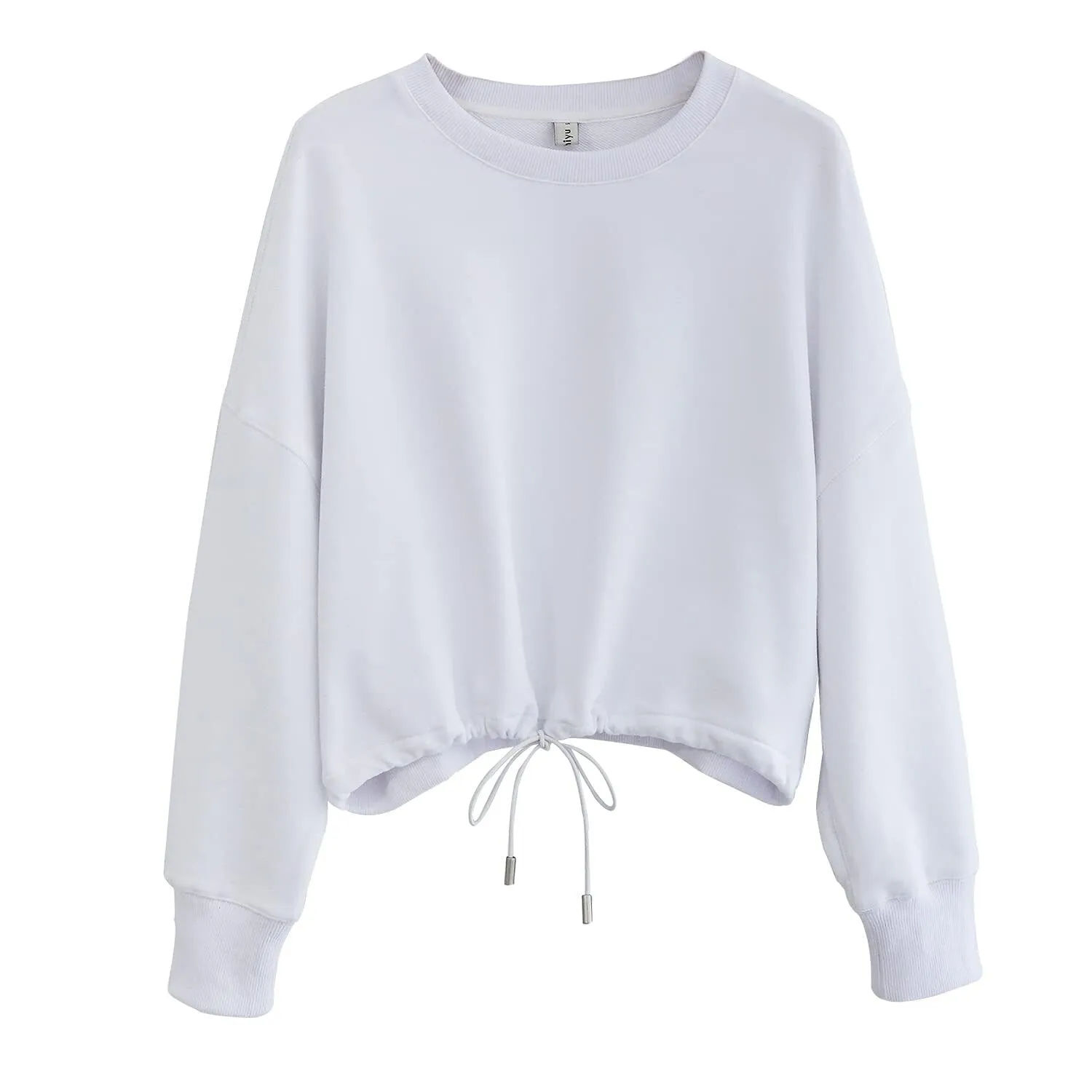 FashionKova New In 100% Cotton Hooded Shirt Casual Long Sleeve Drawstring Autumn Winter Women Sweatshirts Streetwear Hoodies Pullover
