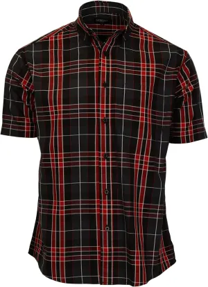 Gioberti Men's Short Sleeve Plaid Shirt