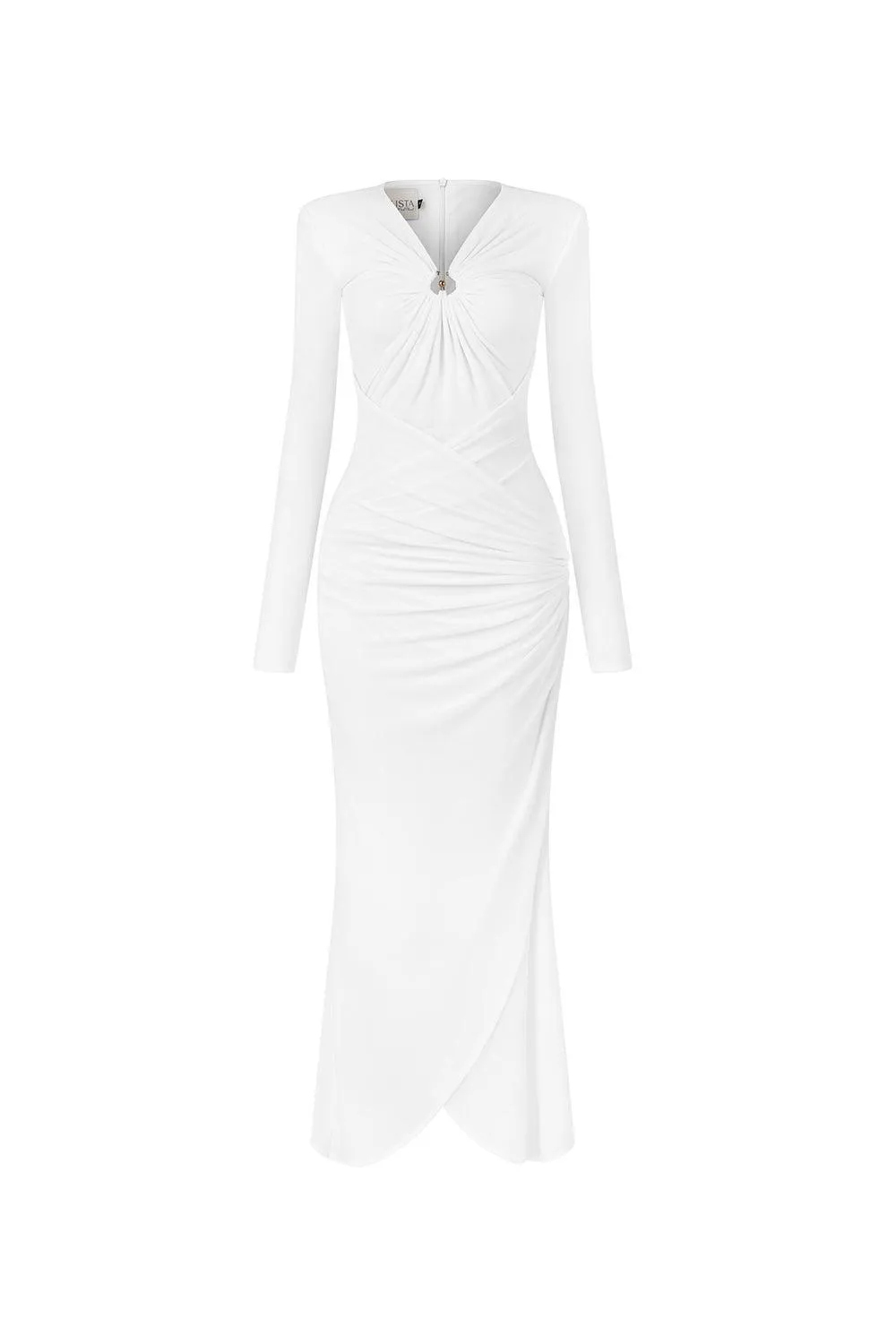 Glory Bodycon Gathered Spandex Ankle Length Dress