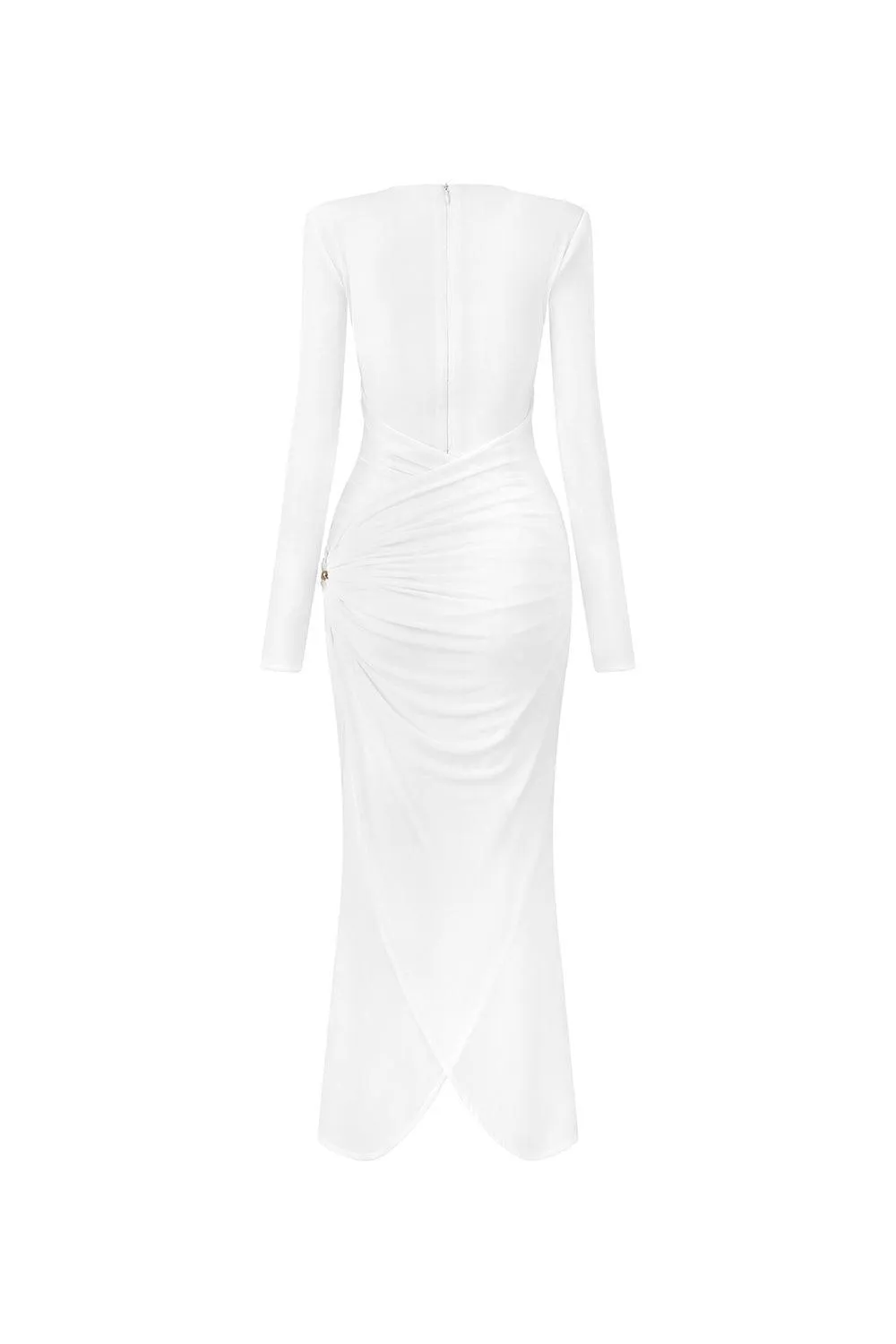 Glory Bodycon Gathered Spandex Ankle Length Dress