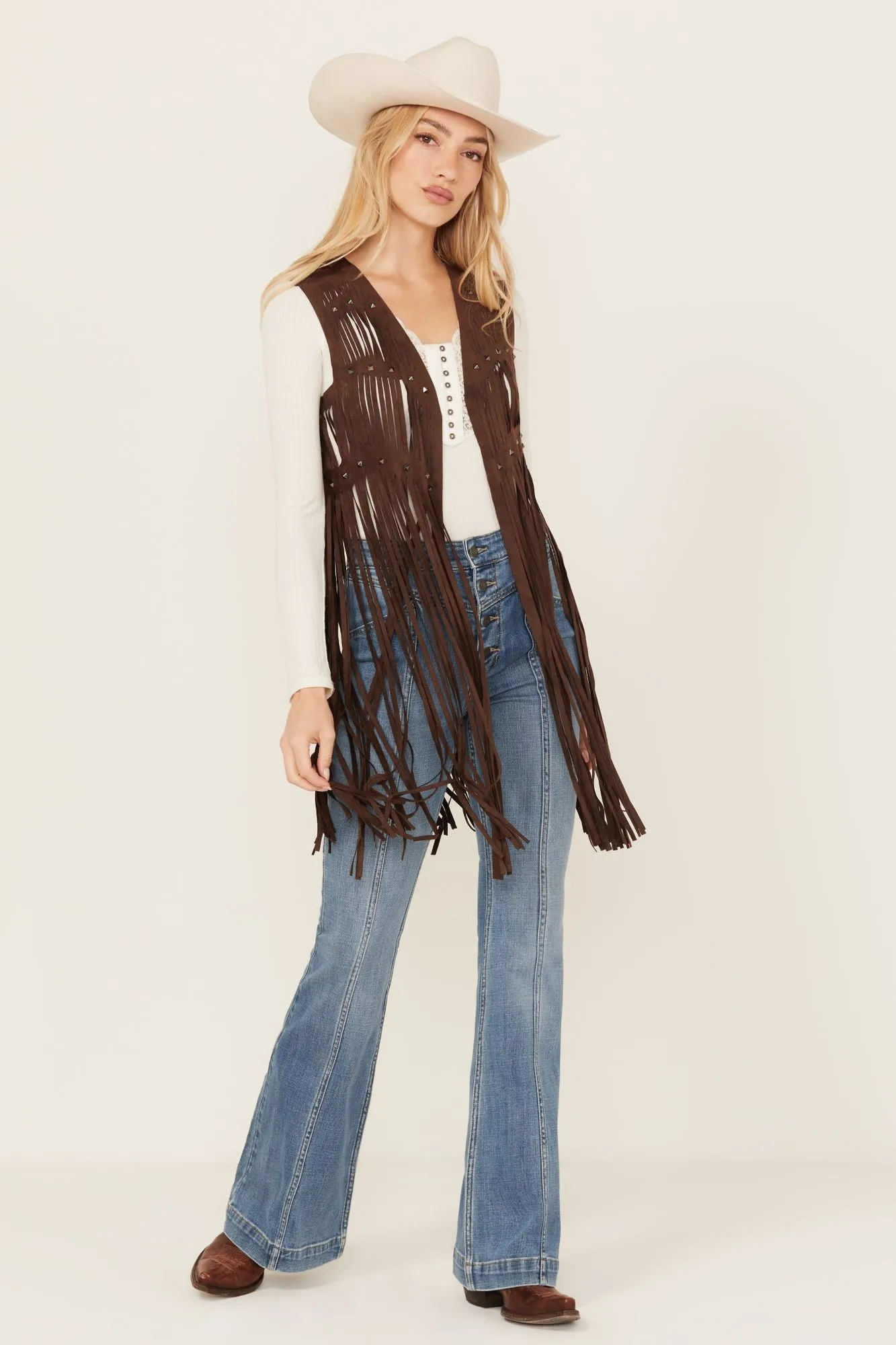 Hattie Beaded Fringe Vest