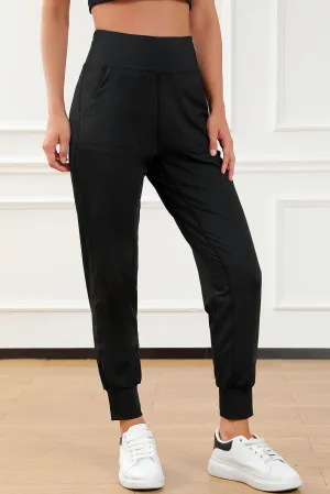 High Waist Joggers with Pockets