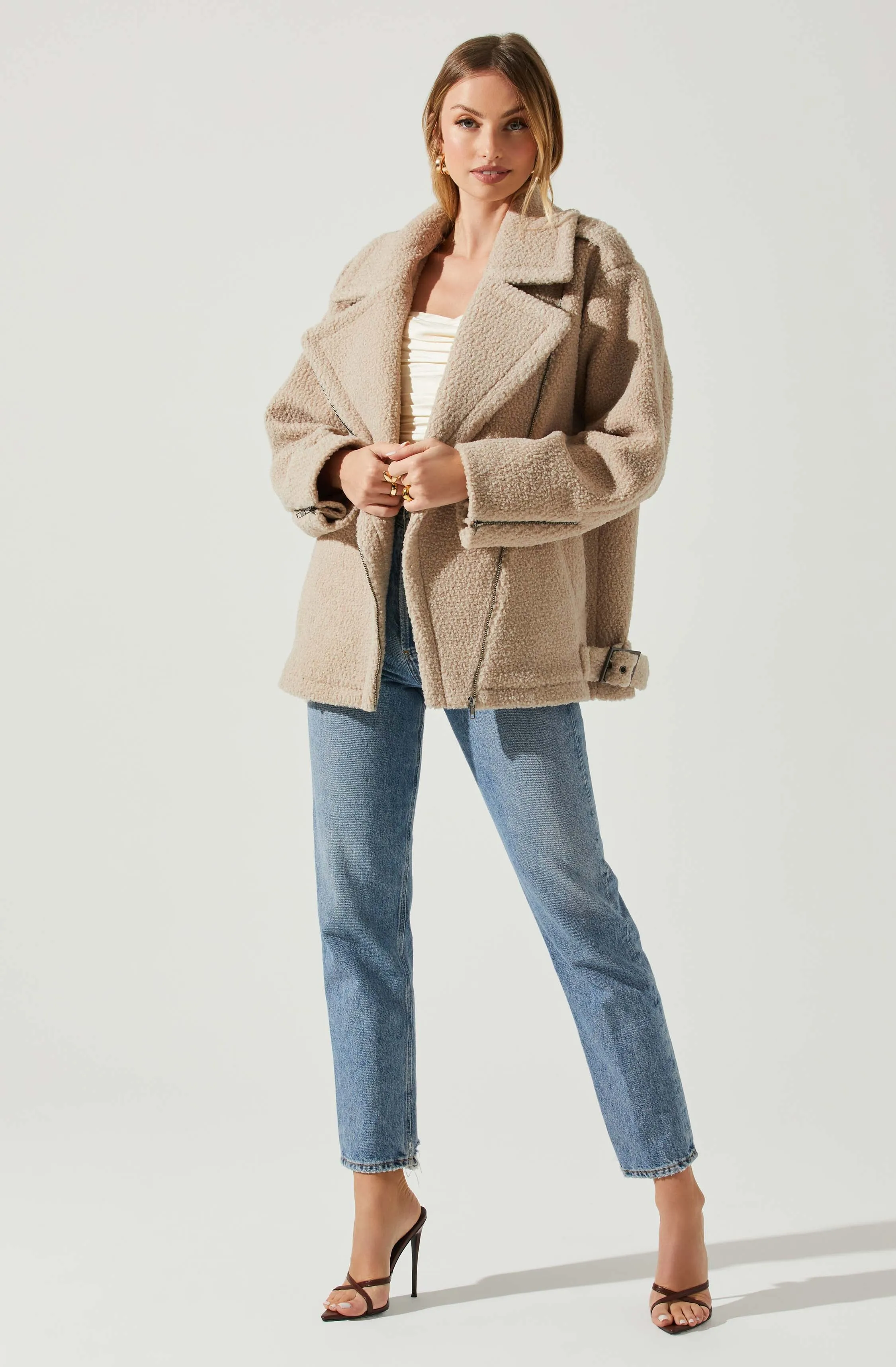 Layne Oversized Moto Jacket