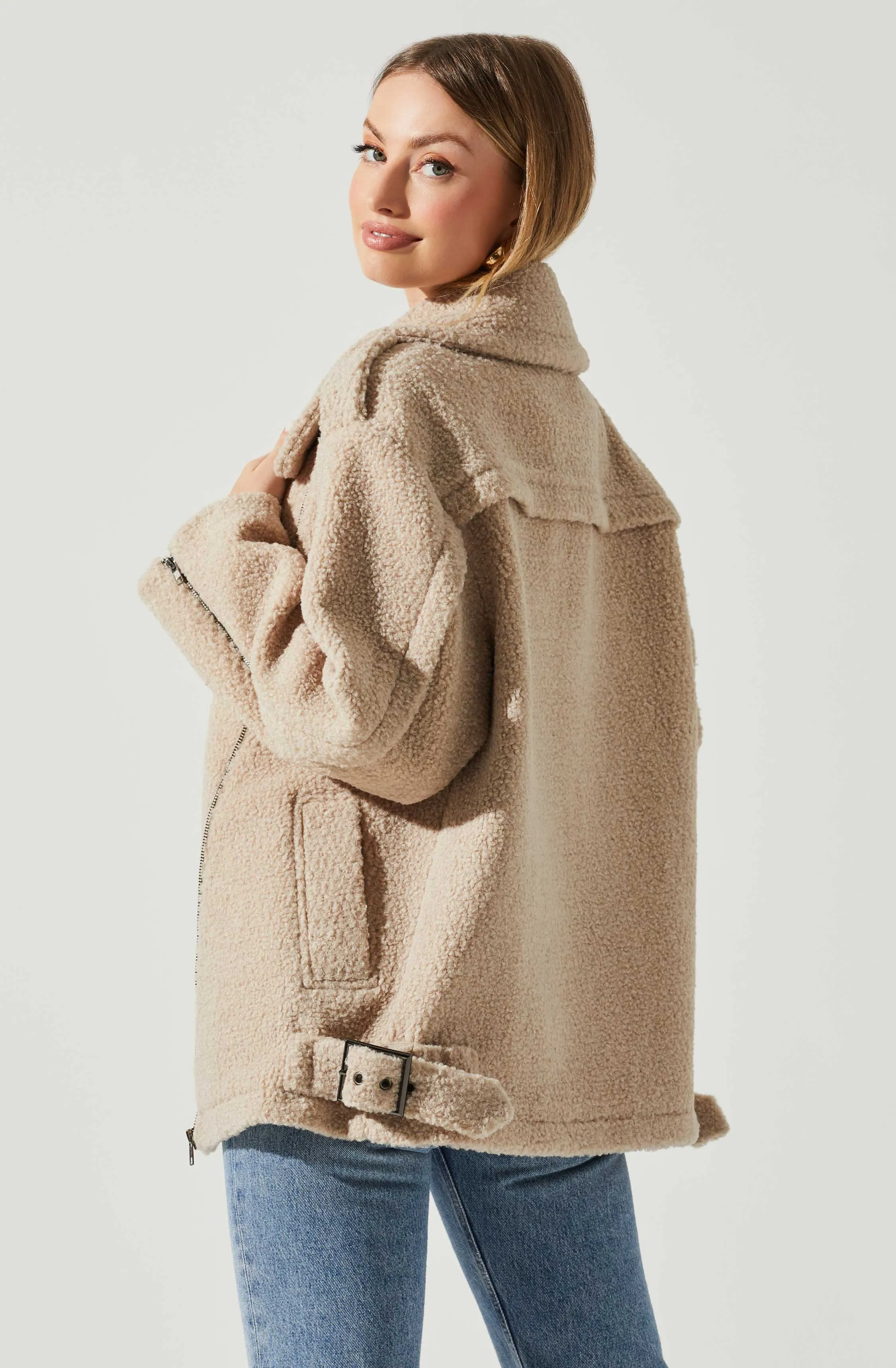 Layne Oversized Moto Jacket