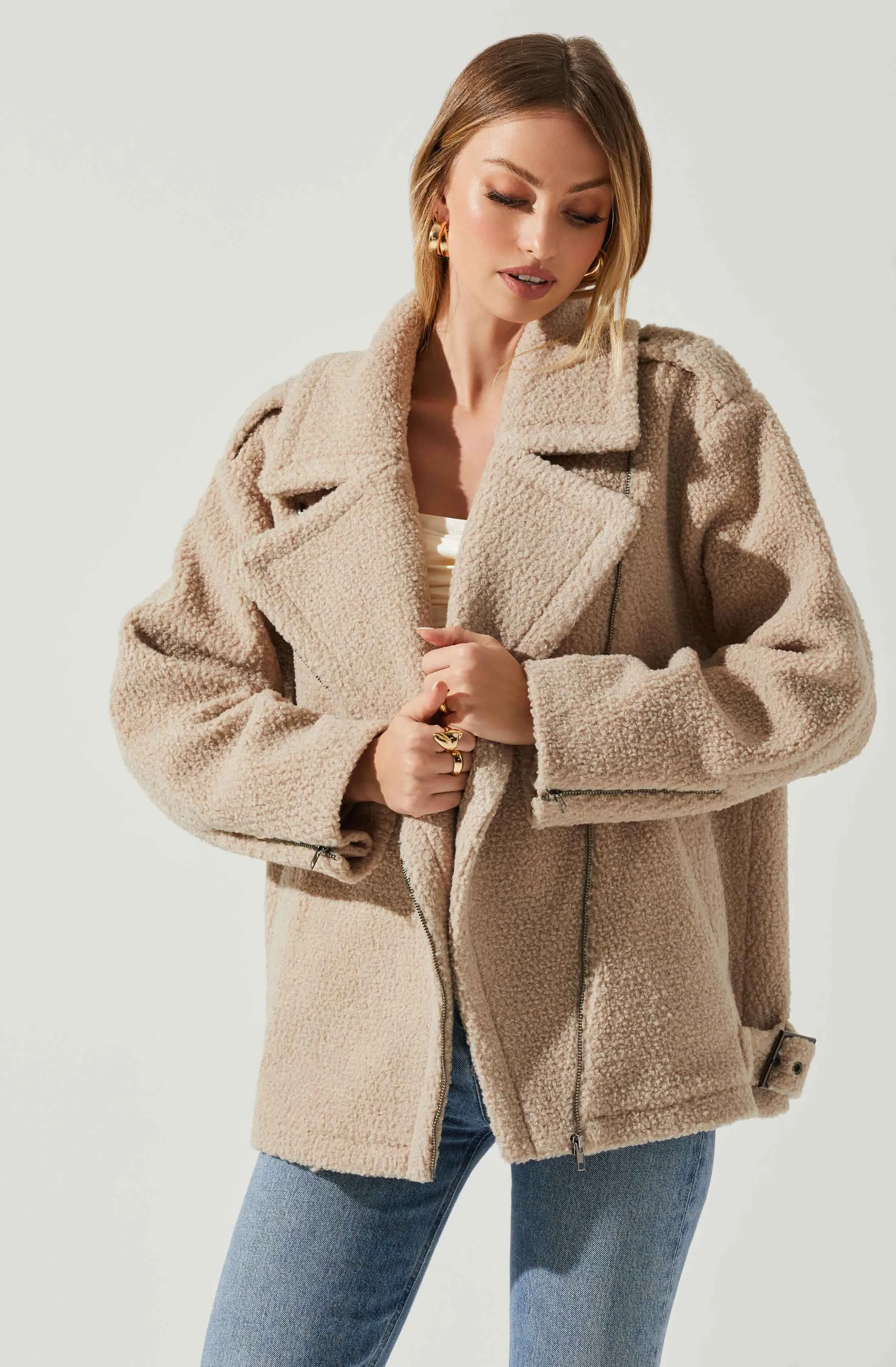 Layne Oversized Moto Jacket
