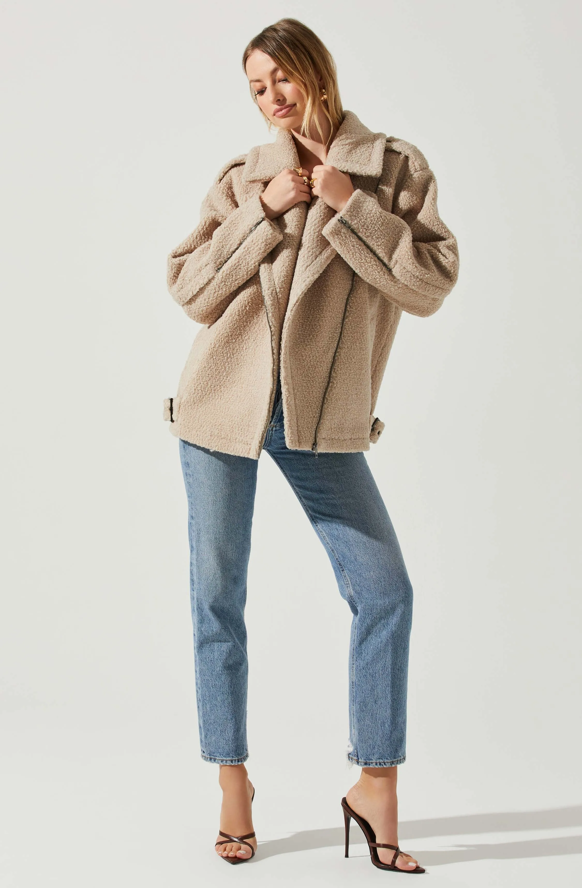 Layne Oversized Moto Jacket