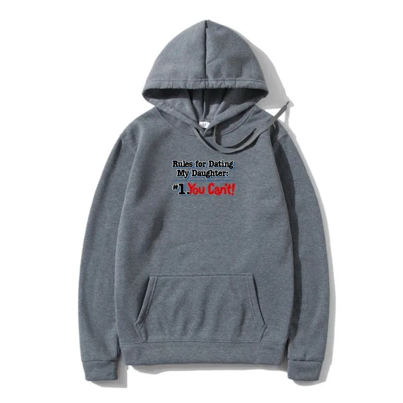 Men Sweatshir Dads With Daughters Dating Protective Father Family Outerwear