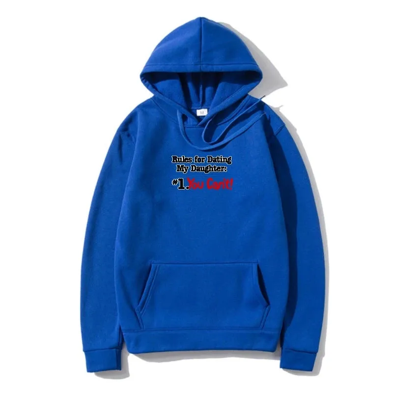 Men Sweatshir Dads With Daughters Dating Protective Father Family Outerwear