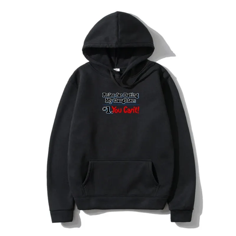 Men Sweatshir Dads With Daughters Dating Protective Father Family Outerwear
