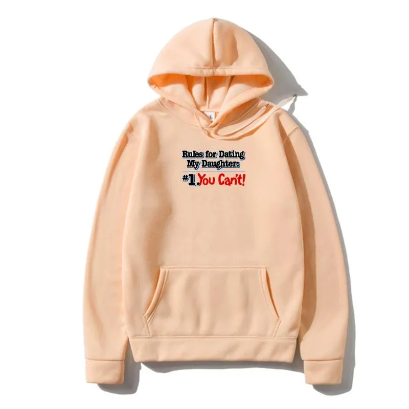 Men Sweatshir Dads With Daughters Dating Protective Father Family Outerwear