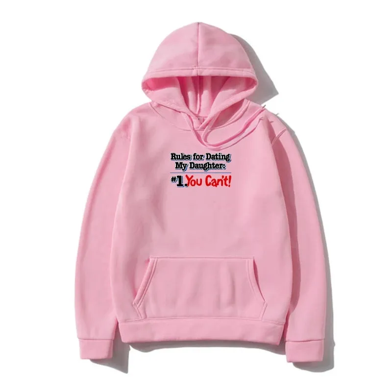 Men Sweatshir Dads With Daughters Dating Protective Father Family Outerwear