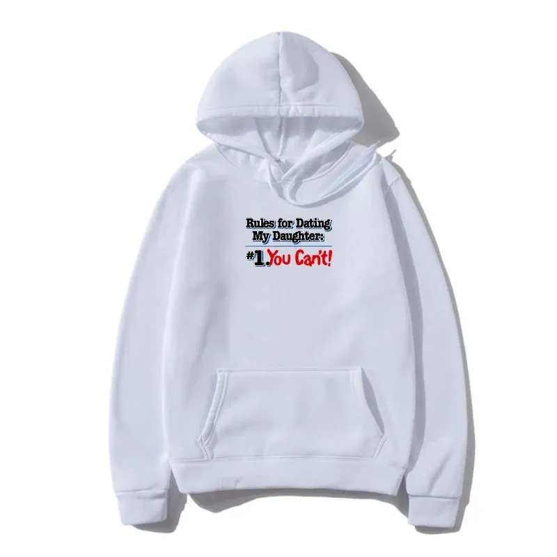 Men Sweatshir Dads With Daughters Dating Protective Father Family Outerwear