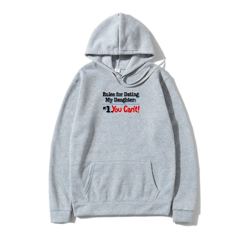 Men Sweatshir Dads With Daughters Dating Protective Father Family Outerwear