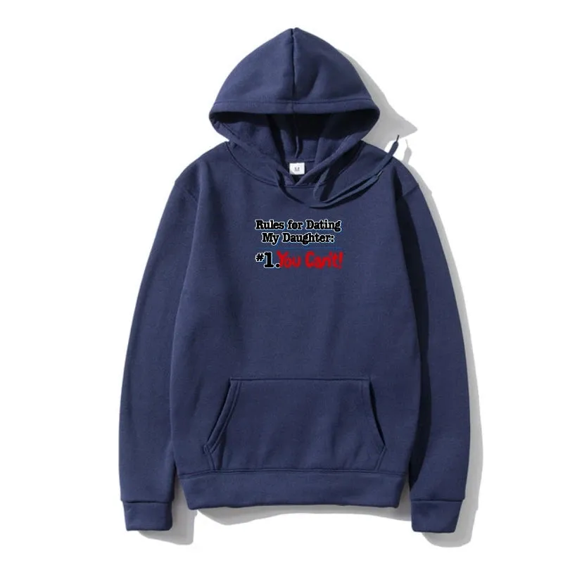 Men Sweatshir Dads With Daughters Dating Protective Father Family Outerwear