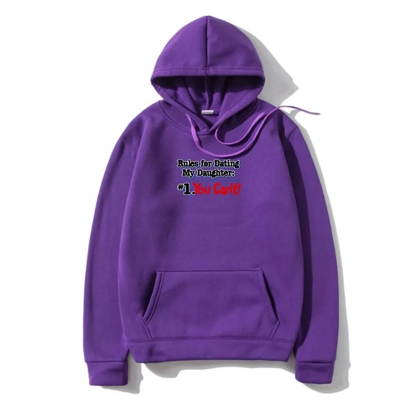 Men Sweatshir Dads With Daughters Dating Protective Father Family Outerwear