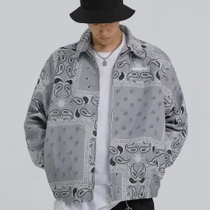 Men's Bandana Zip-Up Jacket