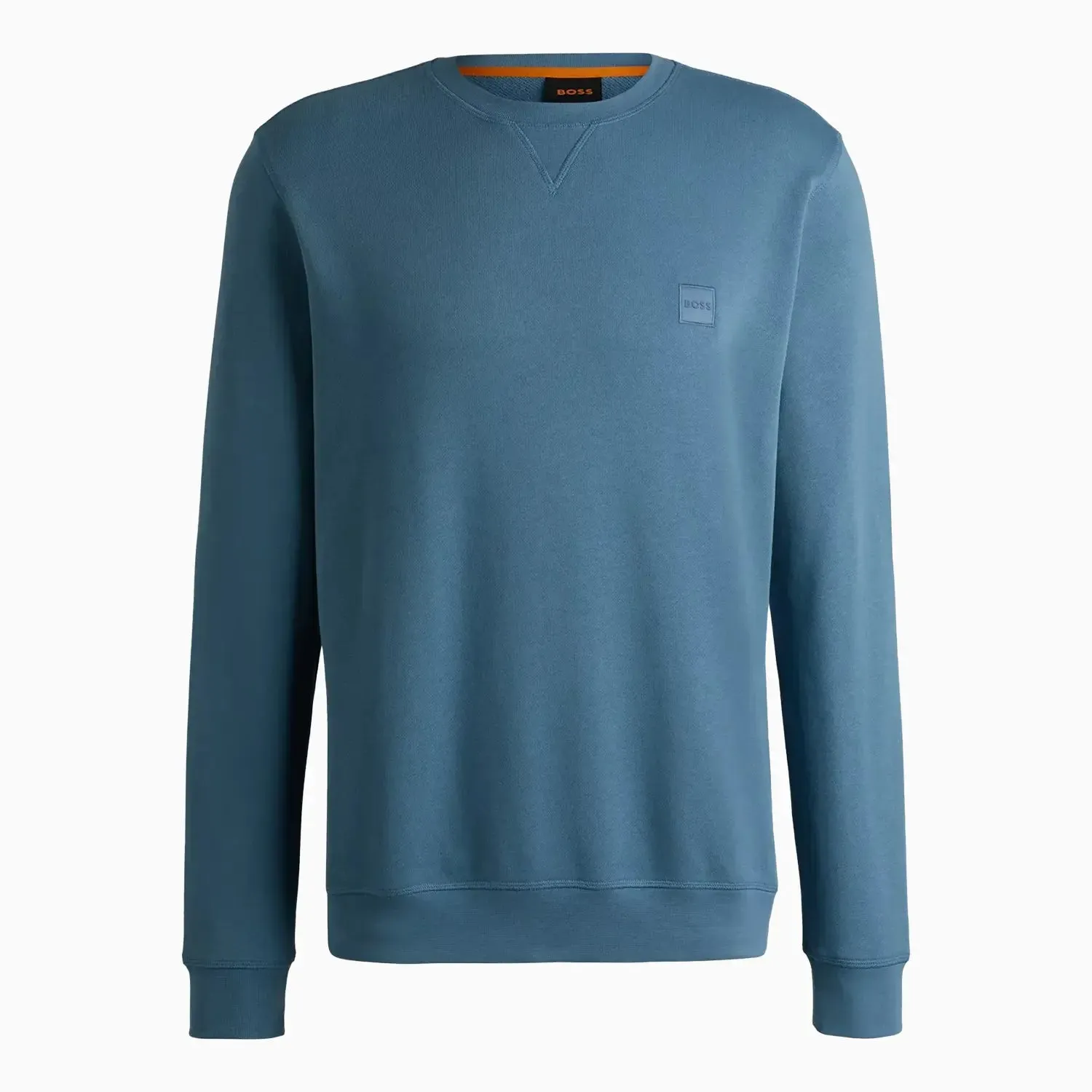 Men's Cotton Terry Relaxed-Fit Sweatshirt With Logo Patch