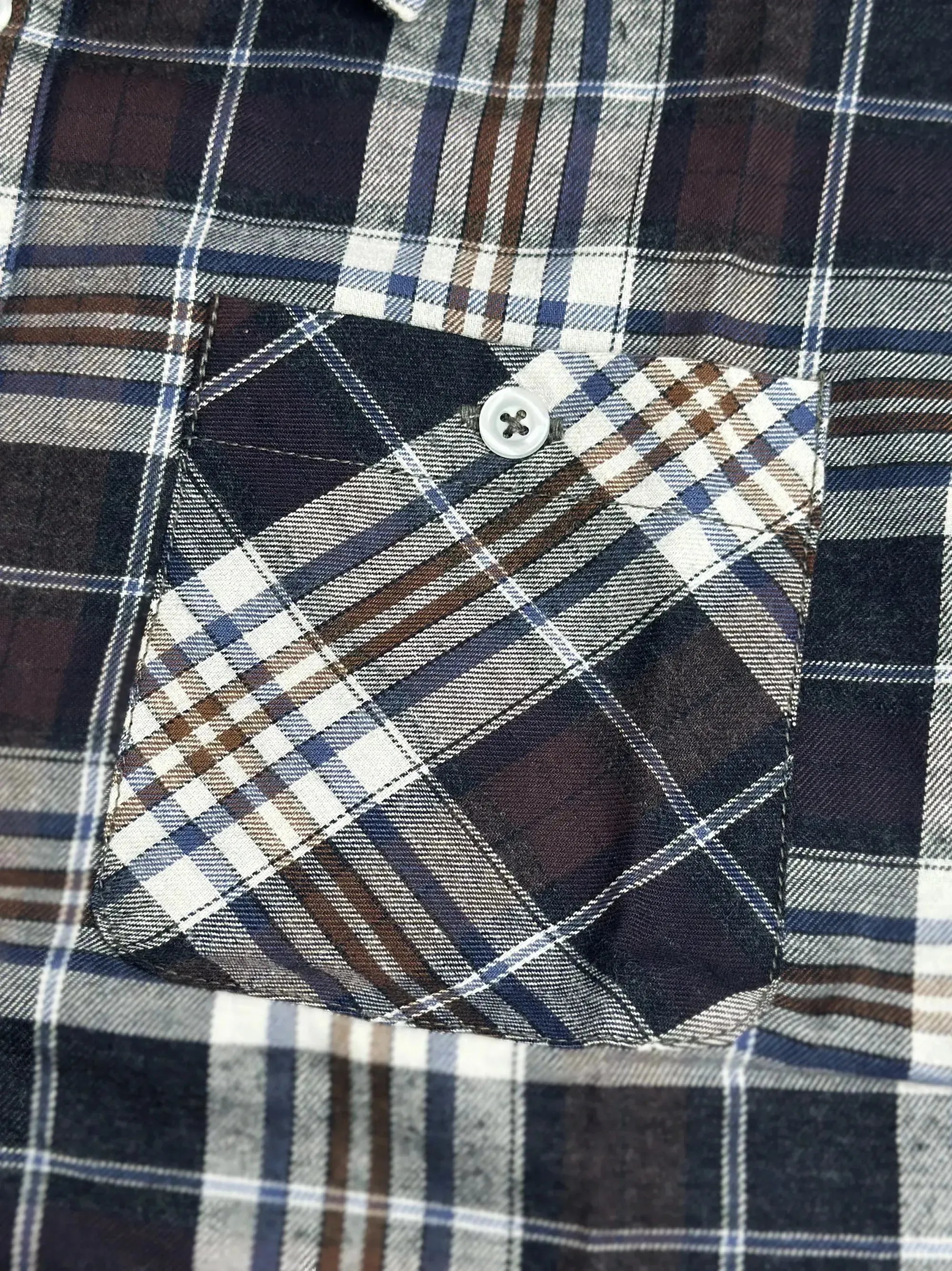 Men's Multicolor Charcoal Grey Check Shirt