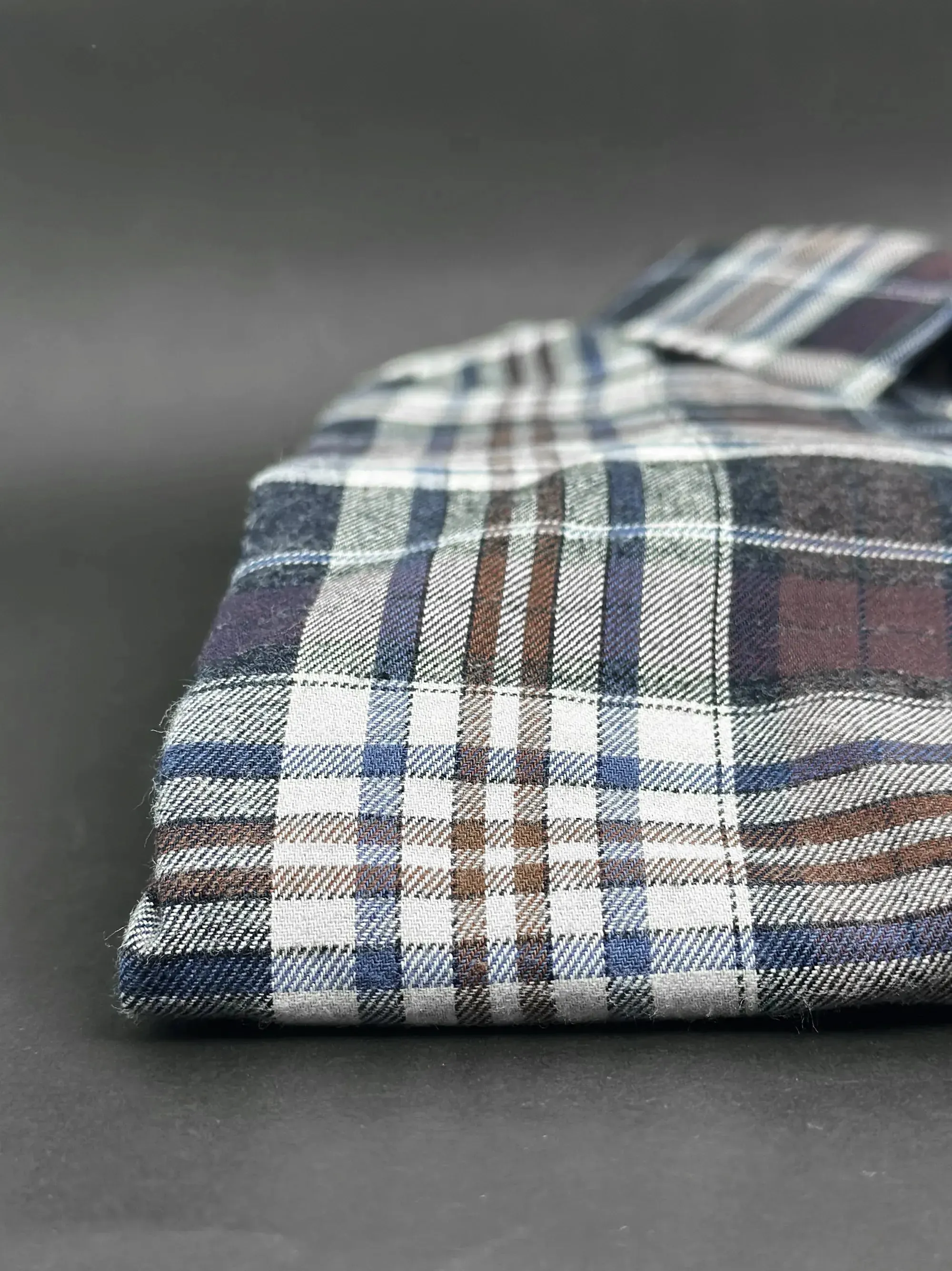 Men's Multicolor Charcoal Grey Check Shirt