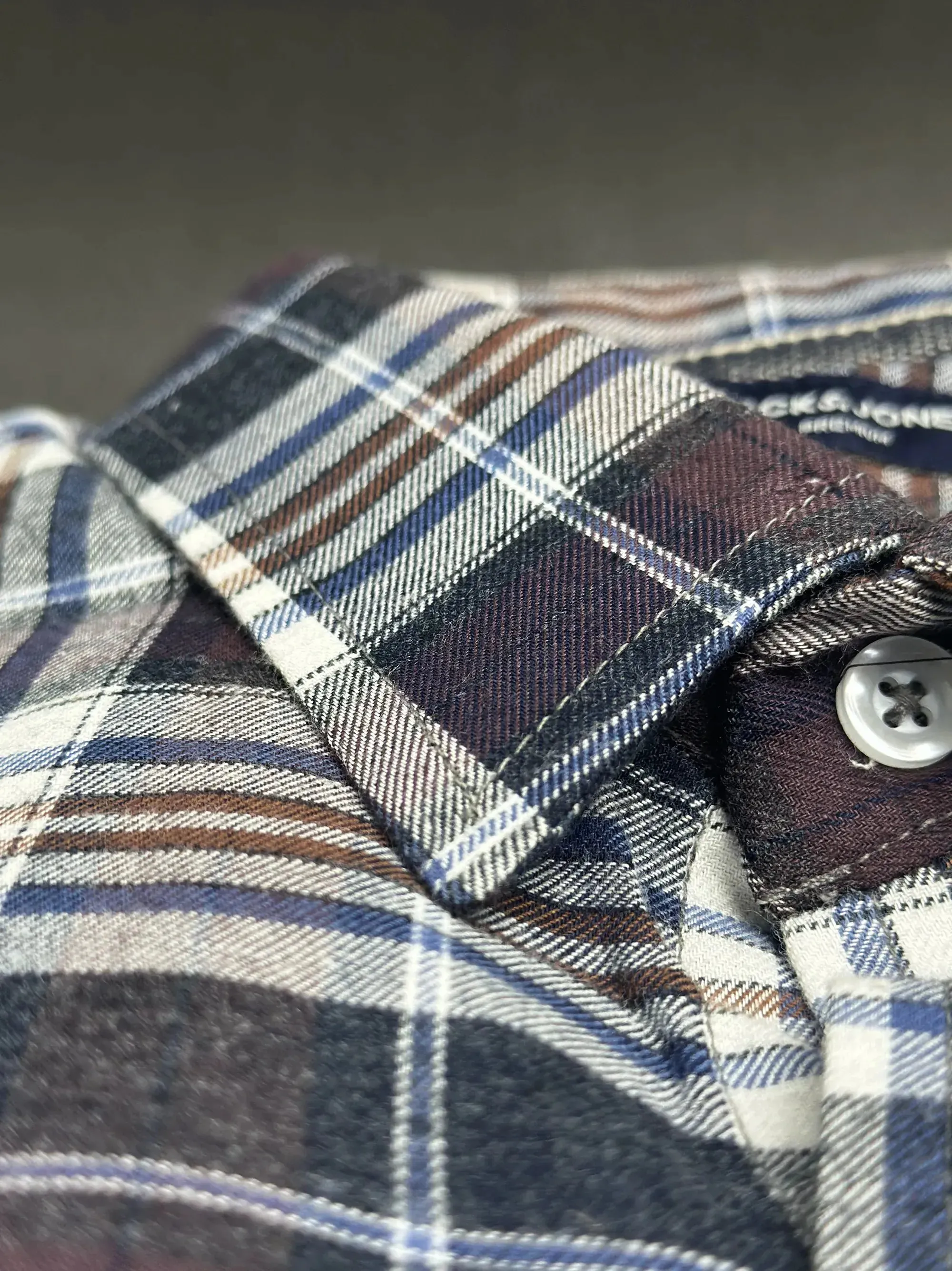 Men's Multicolor Charcoal Grey Check Shirt