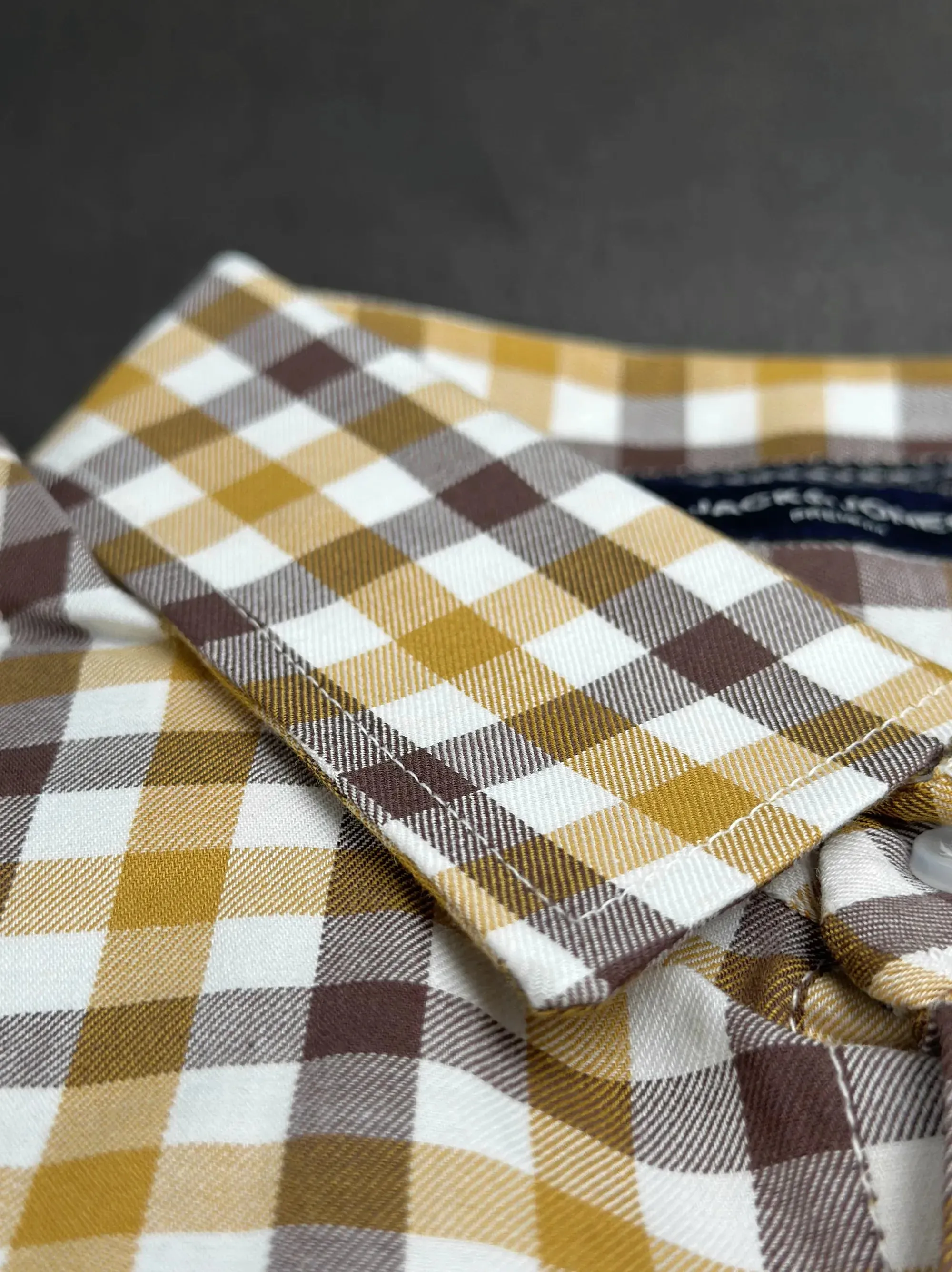 Men's Multicolor Yellow Check Shirt