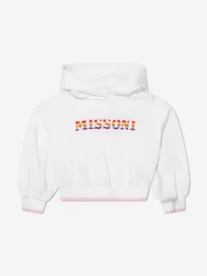 Missoni Girls Logo Hoodie in White