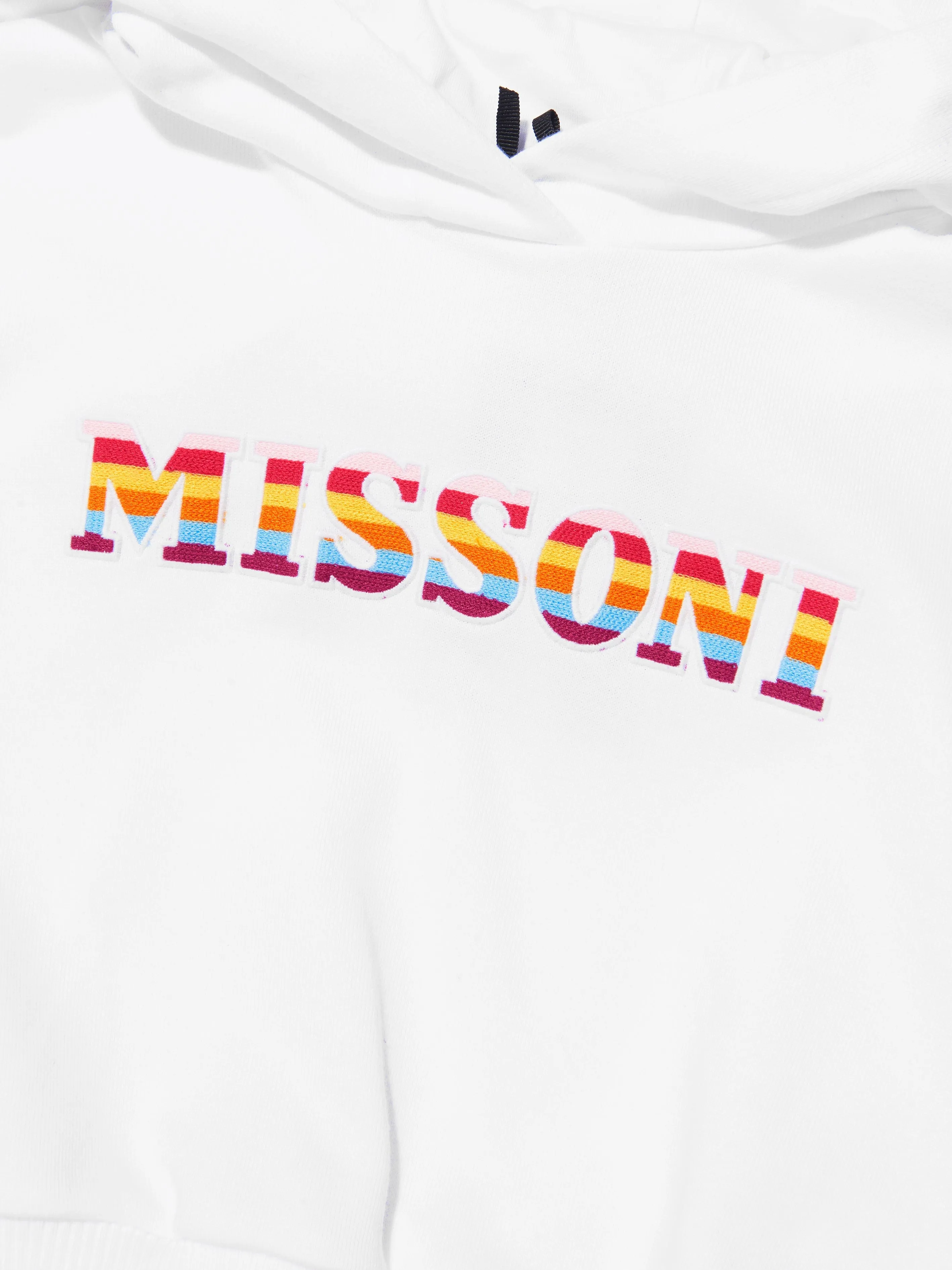 Missoni Girls Logo Hoodie in White