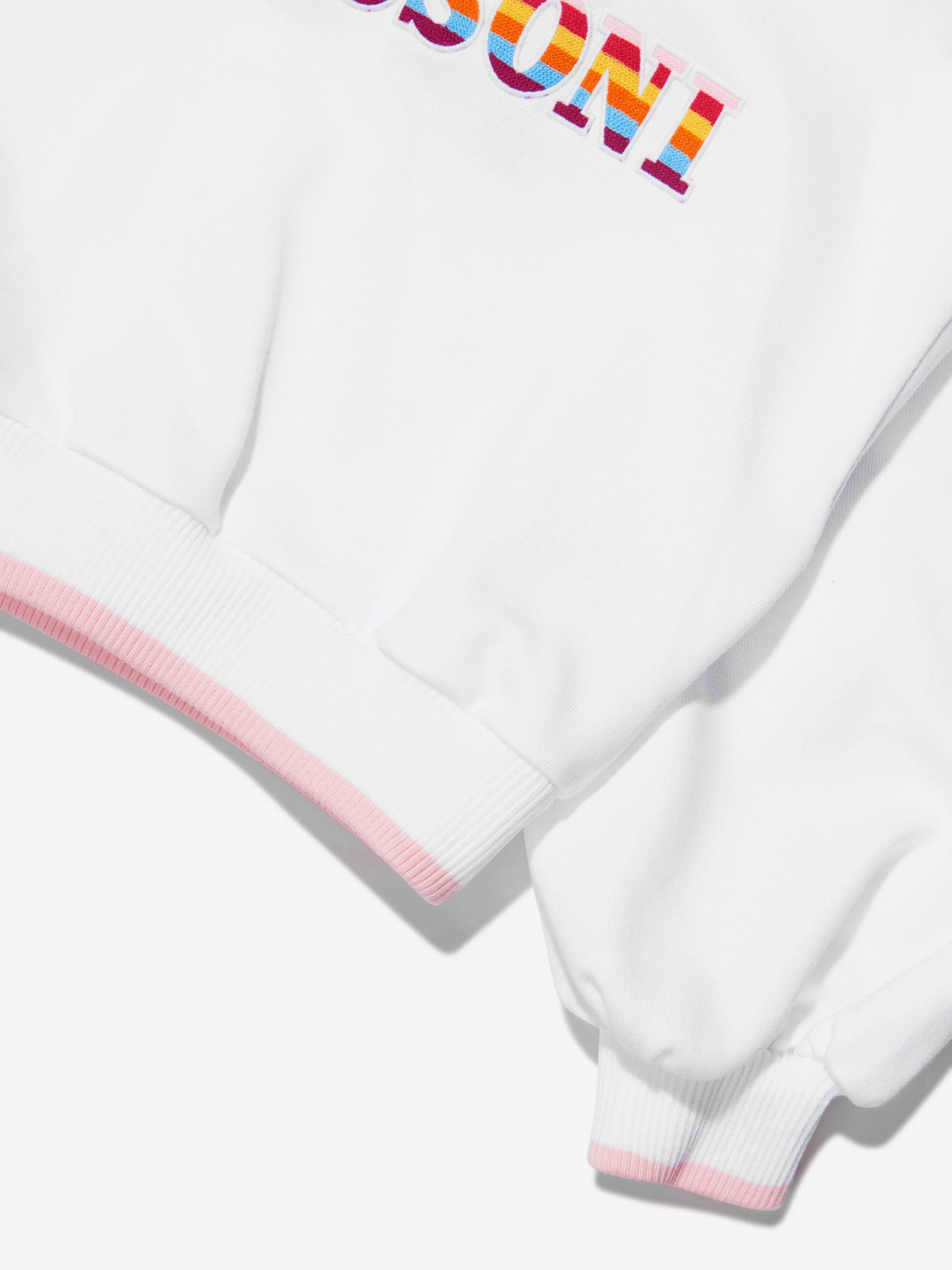 Missoni Girls Logo Hoodie in White