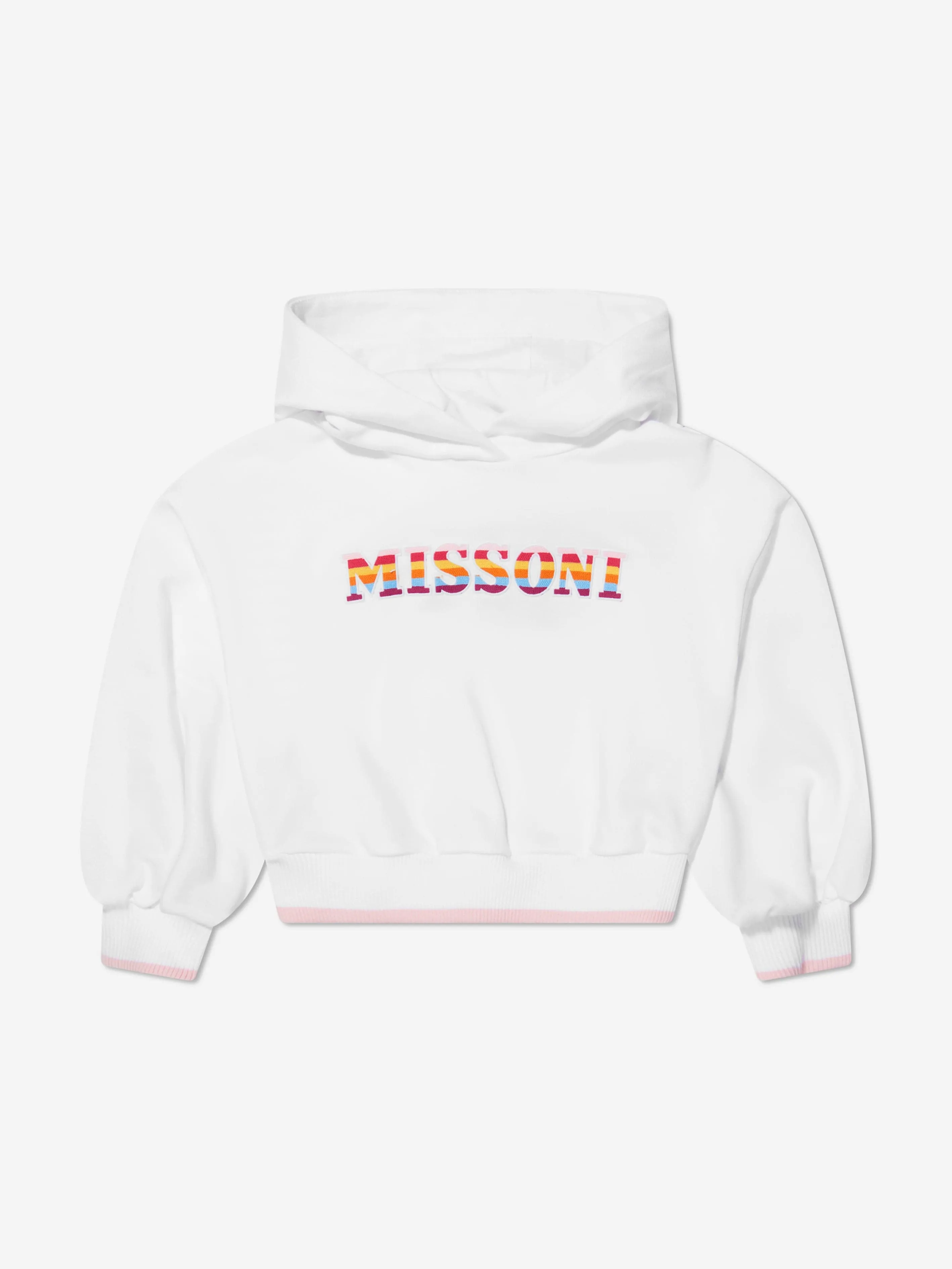 Missoni Girls Logo Hoodie in White