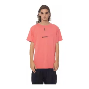 Nicolo Tonetto Pink Cotton Men T-Shirt