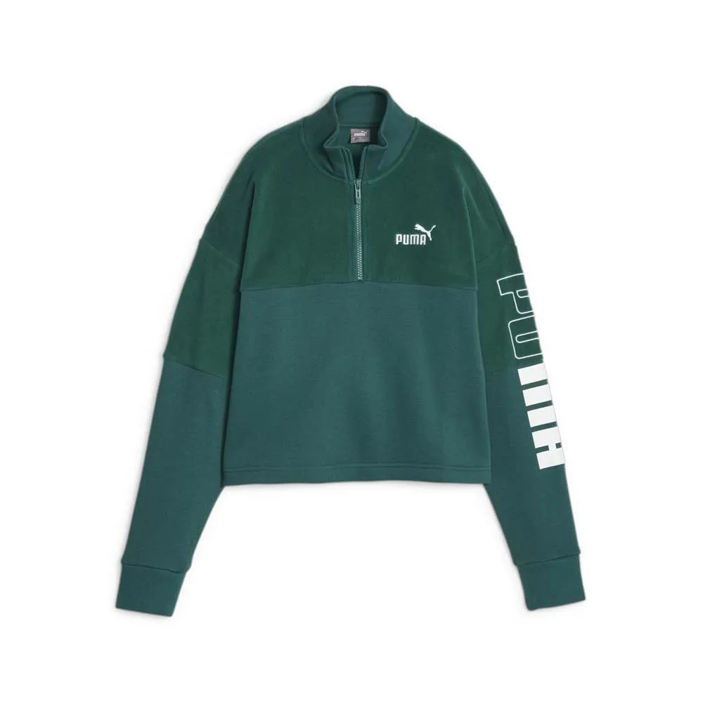 Power Colorblock High Neck Crew Winterized Sweatshirt
