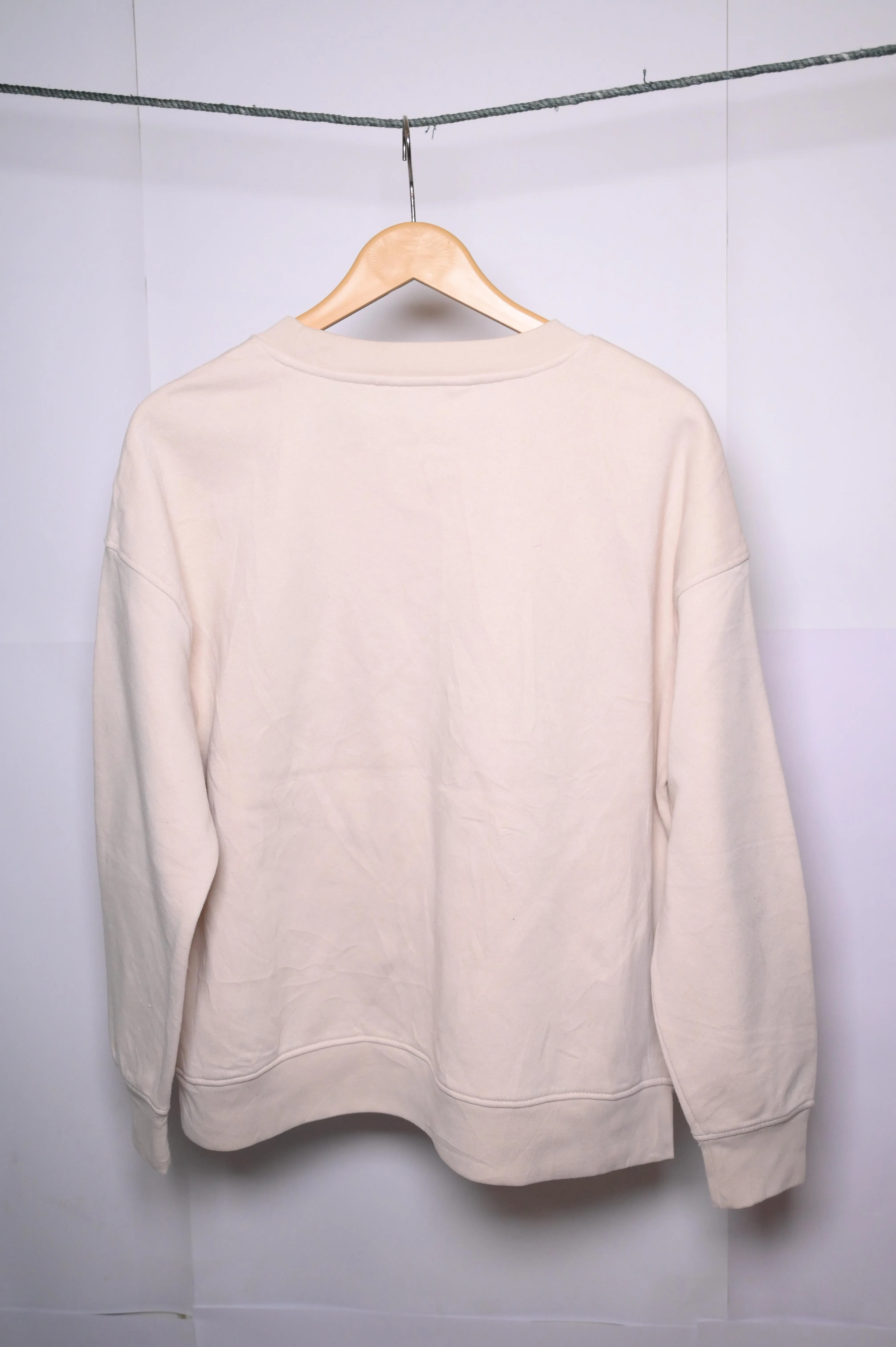 Primark Off White Sweatshirt - Medium