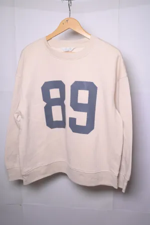 Primark Off White Sweatshirt - Medium