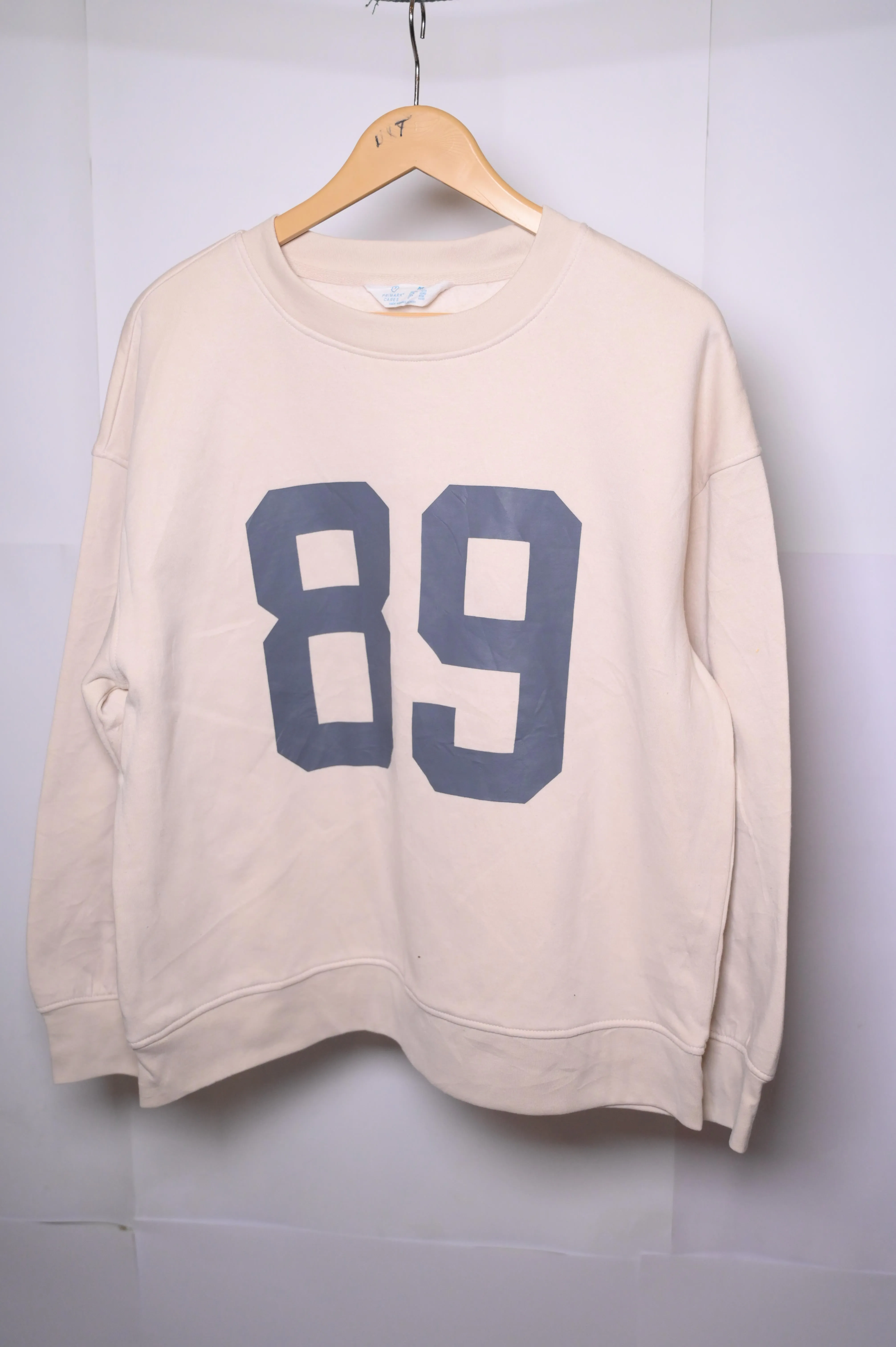 Primark Off White Sweatshirt - Medium