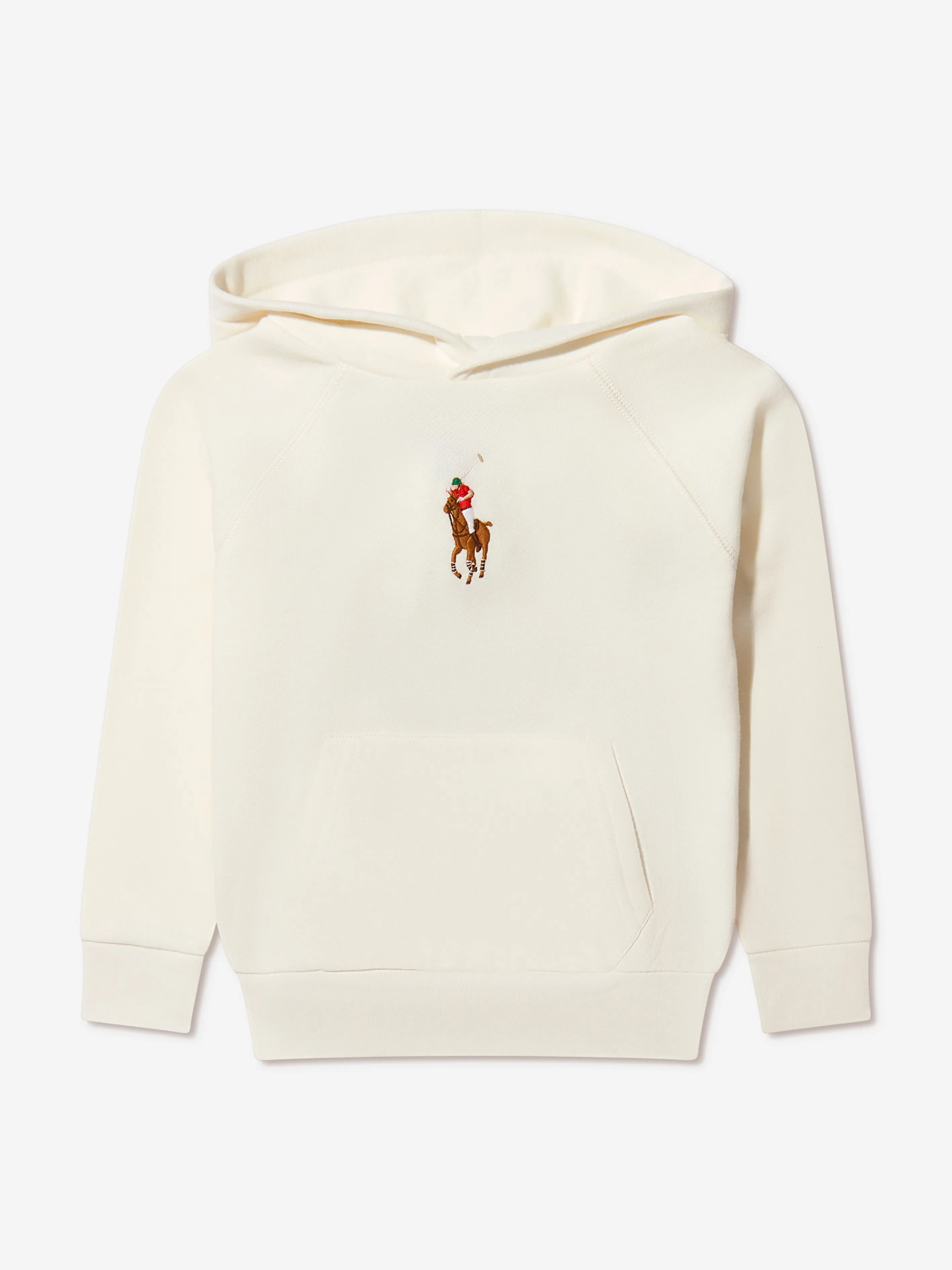 Ralph Lauren Girls Logo Hoodie in White