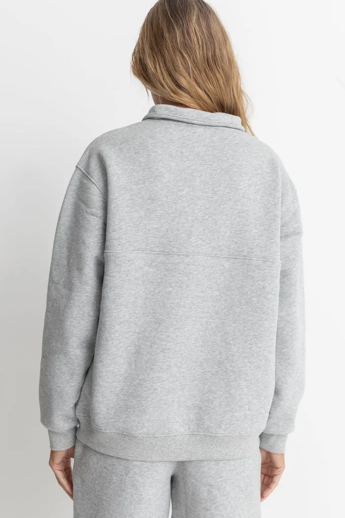Rhythm Pacifica 1/ 4 Zip Fleece - GREY