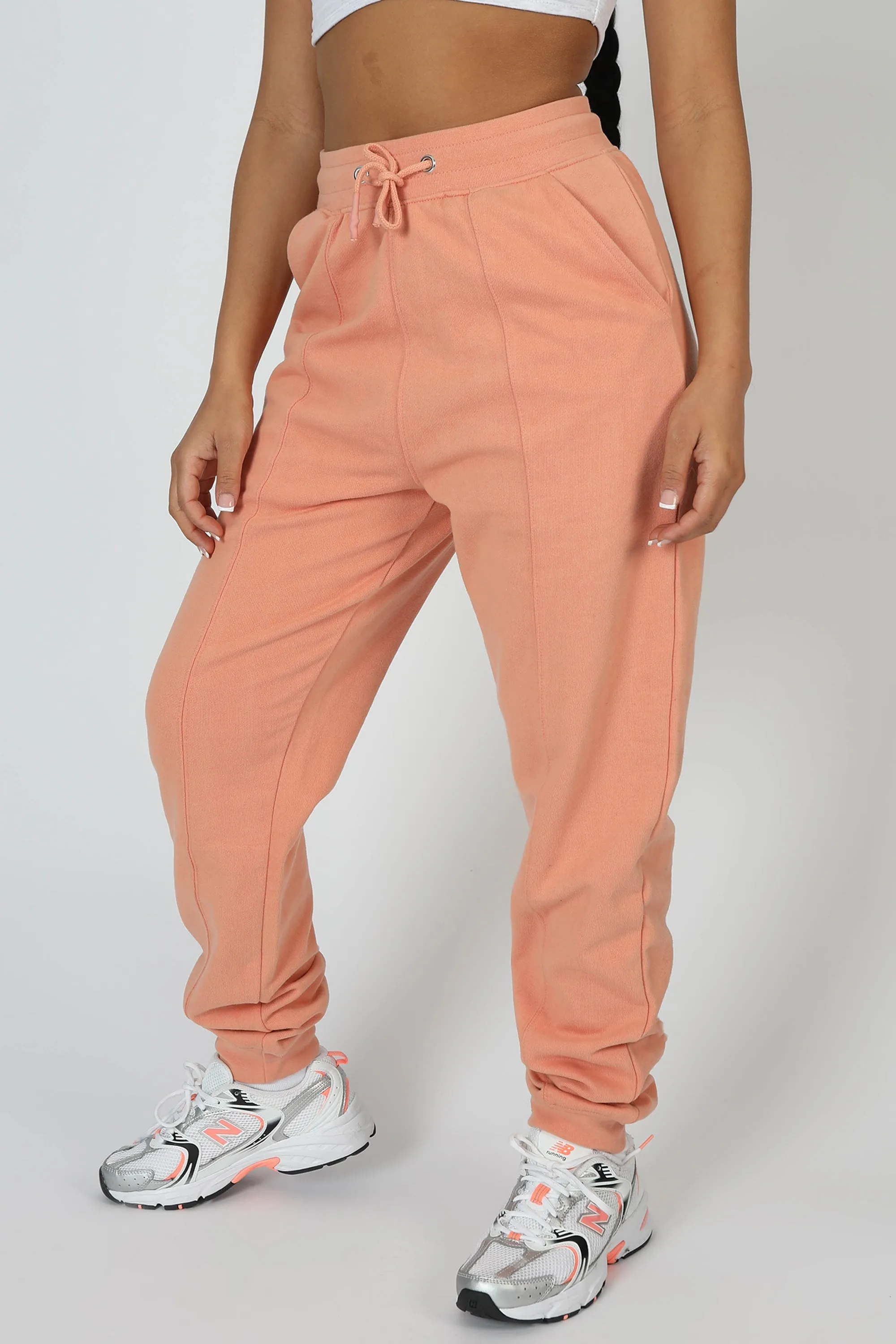 Seam Front 90S Joggers Peach